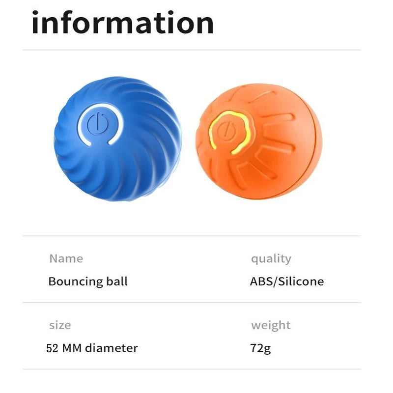 Smart Dog Toy Ball Electronic Interactive Pet Toy Moving Ball USB Automatic Moving Bouncing for Puppy Birthday Gift Cat Products Beauty World Shop
