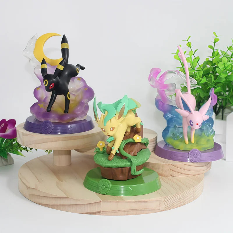 Pokemon Eeveelution Espeon Sylveon Glaceon Leafeon Vaporeon Umbreon Flareon Anime Figure Model Blind Box Toys Birthday Gifts Beauty World Shop