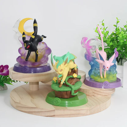 Pokemon Eeveelution Espeon Sylveon Glaceon Leafeon Vaporeon Umbreon Flareon Anime Figure Model Blind Box Toys Birthday Gifts Beauty World Shop
