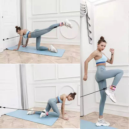 Ankle Straps Resistance Bands Set Fitness Workout Exercise Equipment Ankle Weight Yoga Elastic Fitness Band For Gym Man Woman Beauty World Shop