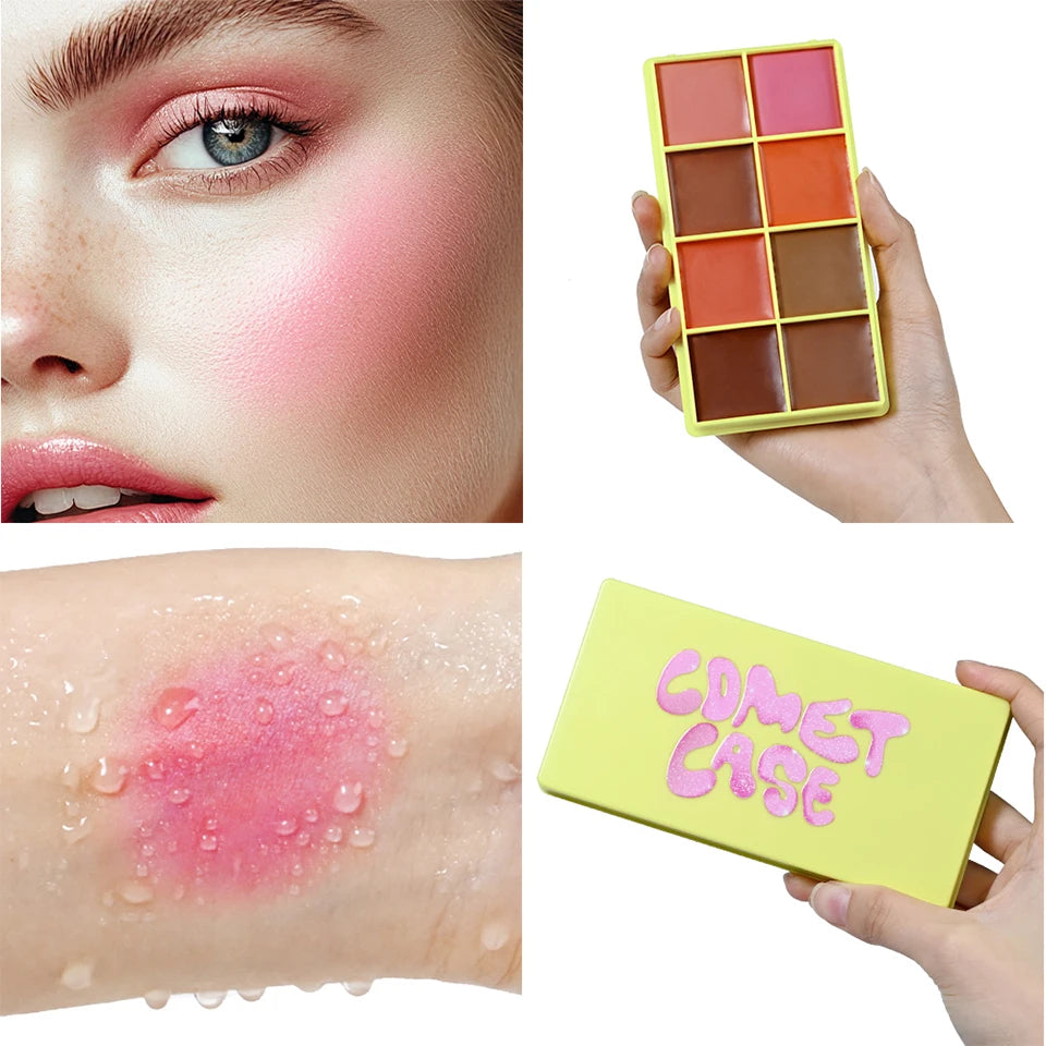 Curve Case Cream Eyebrow Cream Blush Highlighter Palette Matte Shimmer Finishes Shadow Tones Long-Lasting Cosmetics Beauty World Shop