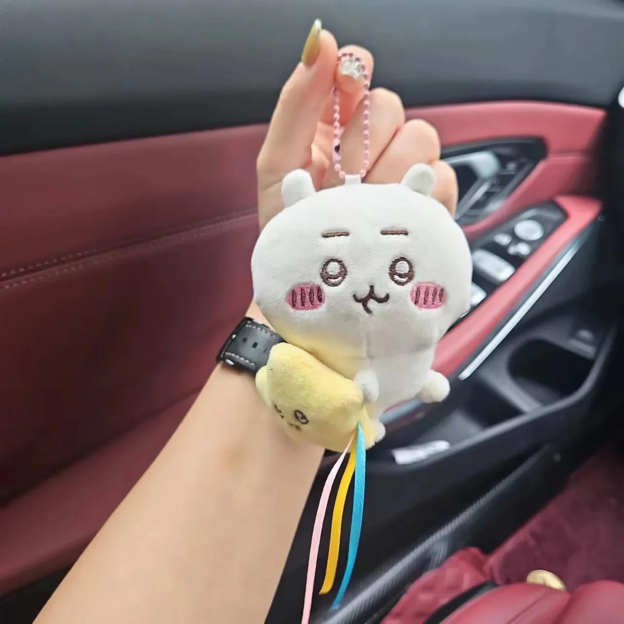 Chiikawa Plush Doll Pendant Star Hugging Series Hachiware USAGI Cute Cartoon Keychain Hanging Keychain Plush Doll Accessories Beauty World Shop