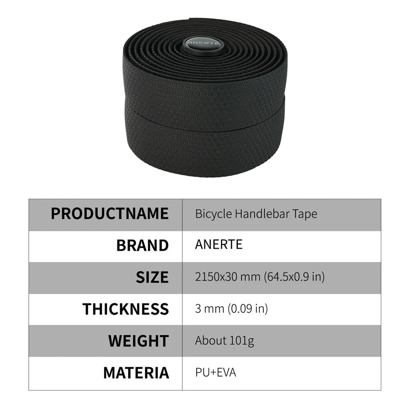 Anerte Road Bike Handlebar Tape，Extra Thick Soft & Non-Slip Comfortable Bike Grip Tape For Handlebars，2025 New Products Beauty World Shop