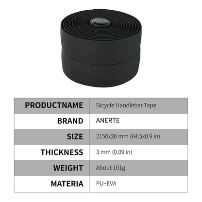 Anerte Road Bike Handlebar Tape，Extra Thick Soft & Non-Slip Comfortable Bike Grip Tape For Handlebars，2025 New Products Beauty World Shop