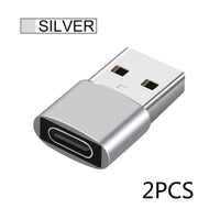 2Pcs Silver