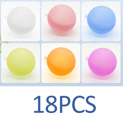 New Reusable Water Balloons Refillable Water Balloon Quick Fill Self Sealing Water Bomb Splash Balls for Kids Swimming Pool Beauty World Shop