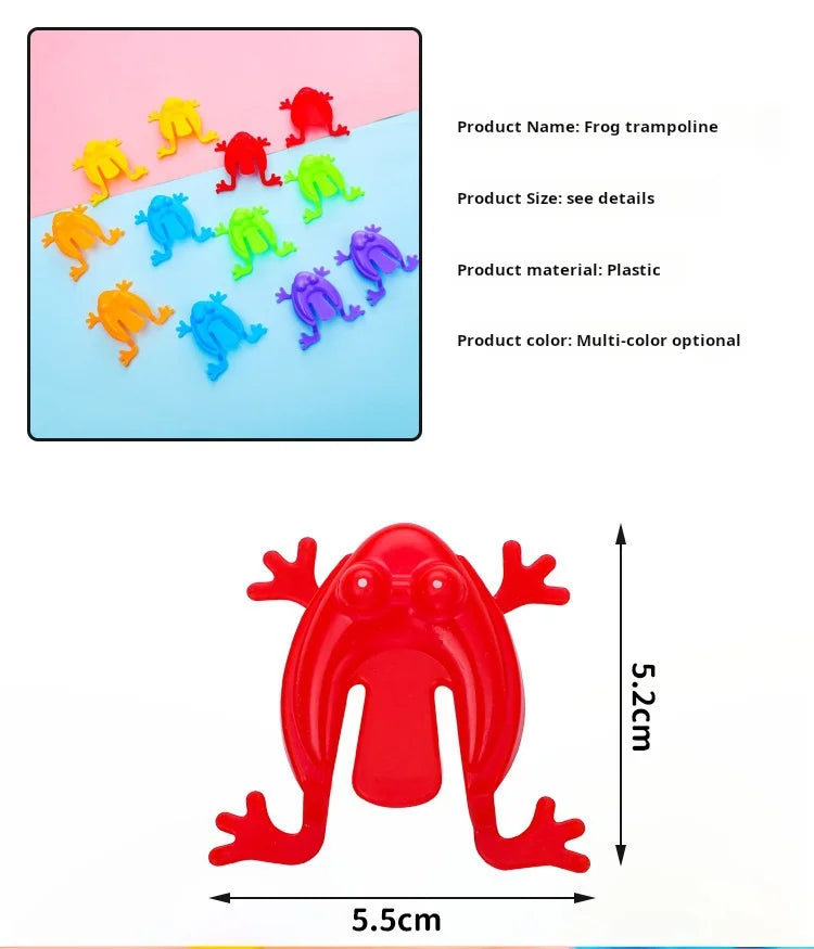 20pcs Bouncing Frog Nostalgic Toys For Children Kindergarten Educational Toy Jumping Frog Toy Christmas Gift Beauty Fashion