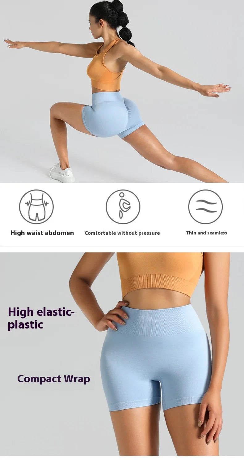 women's High Waisted Yoga Shorts Butt Lifting Tummy Control Workout Fitness Running Stretchy Booty Lift Leggings Gym Activewear Beauty World Shop