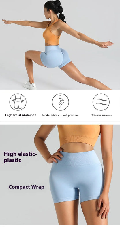 women's High Waisted Yoga Shorts Butt Lifting Tummy Control Workout Fitness Running Stretchy Booty Lift Leggings Gym Activewear Beauty World Shop