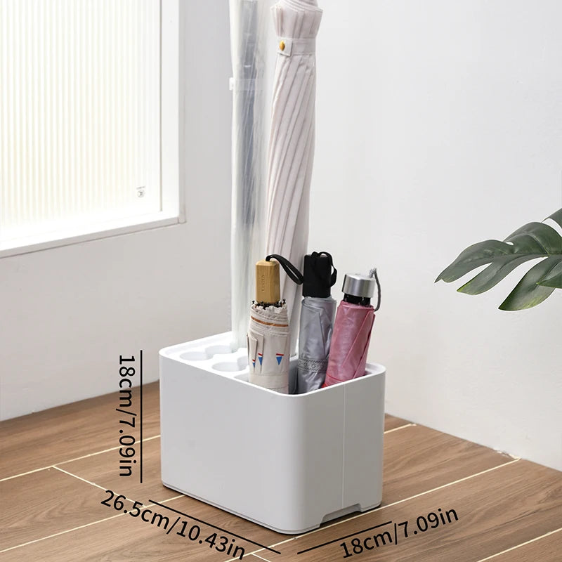 Umbrella rack with drip tray, suitable for space saving storage in the corner of the entrance passage, can hold 10/15 umbrellas Beauty World Shop