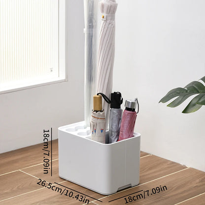Umbrella rack with drip tray, suitable for space saving storage in the corner of the entrance passage, can hold 10/15 umbrellas Beauty World Shop