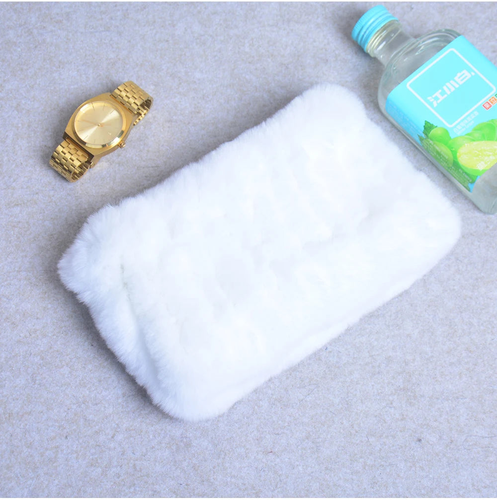 Women Handmade Stretch 100% Real Rabbit Fur Scarf Knit Genuine Rex Rabbit Fur Headbands Girls Natural Rabbit Fur Ring Scarves Beauty World Shop