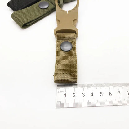 Webbing Water Bottle Holder Climbing Carabiner Belt Backpack Hanger Hooks Clip Multifunction Water Bottle Nylon Buckle Hook Clip Beauty World Shop