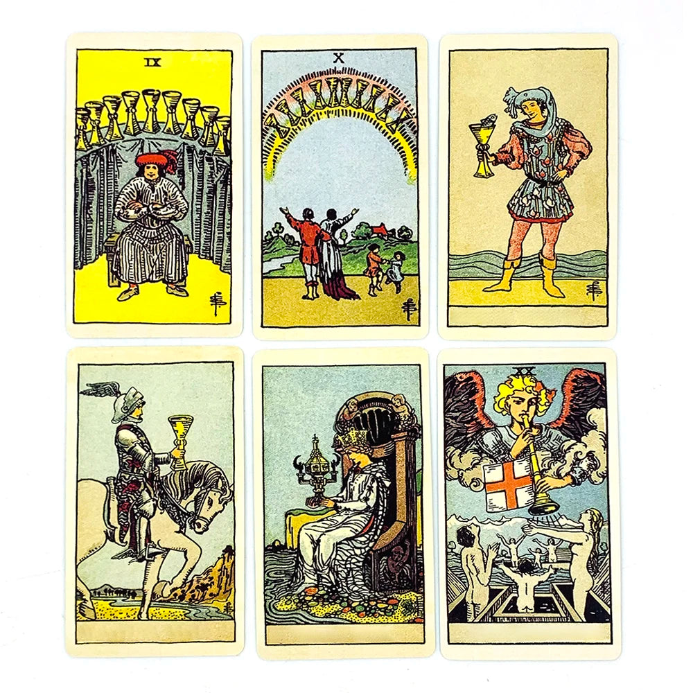 Hot-selling Tarot Cards Deck 78Pcs For Easy Beginners Fate Fortune Telling Divination Party Tabletop Board Game ,Holiday Games Beauty World Shop