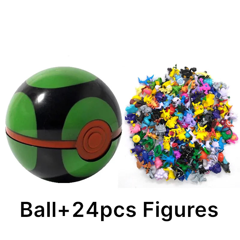 аниме фигурки Toys 7Cm Elf Ball 2-3cm Anime Action PokeBall Figures Monster Toy Model Dolls Children Christmas Gift Beauty World Shop