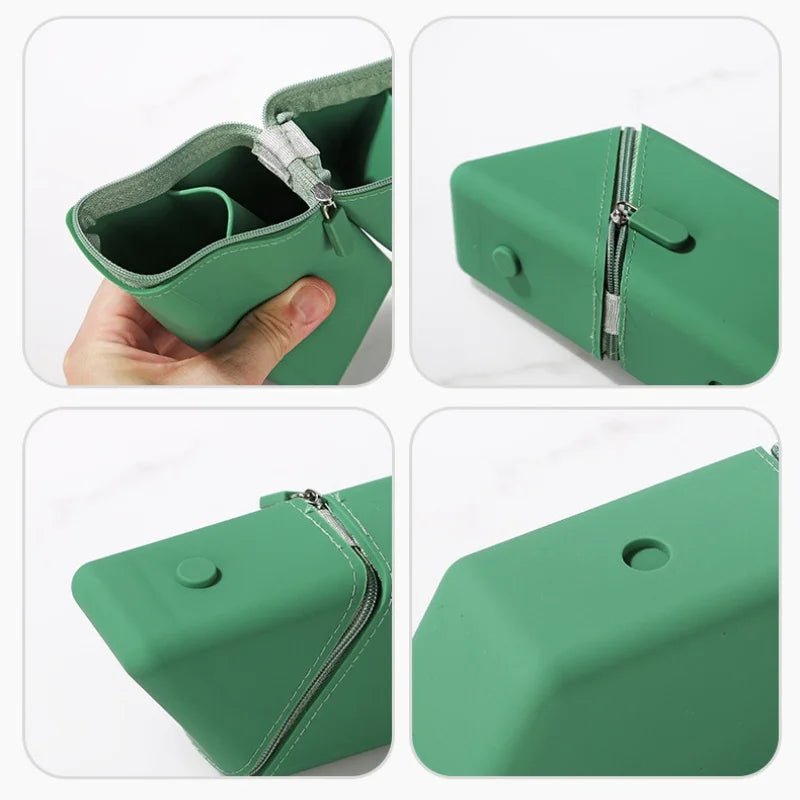 Foldable Silicone Pen Holder-Large Capacity Expandable Pencil Cup for Desk, Study & Office, Portable Gift for Students/Teachers Beauty World Shop