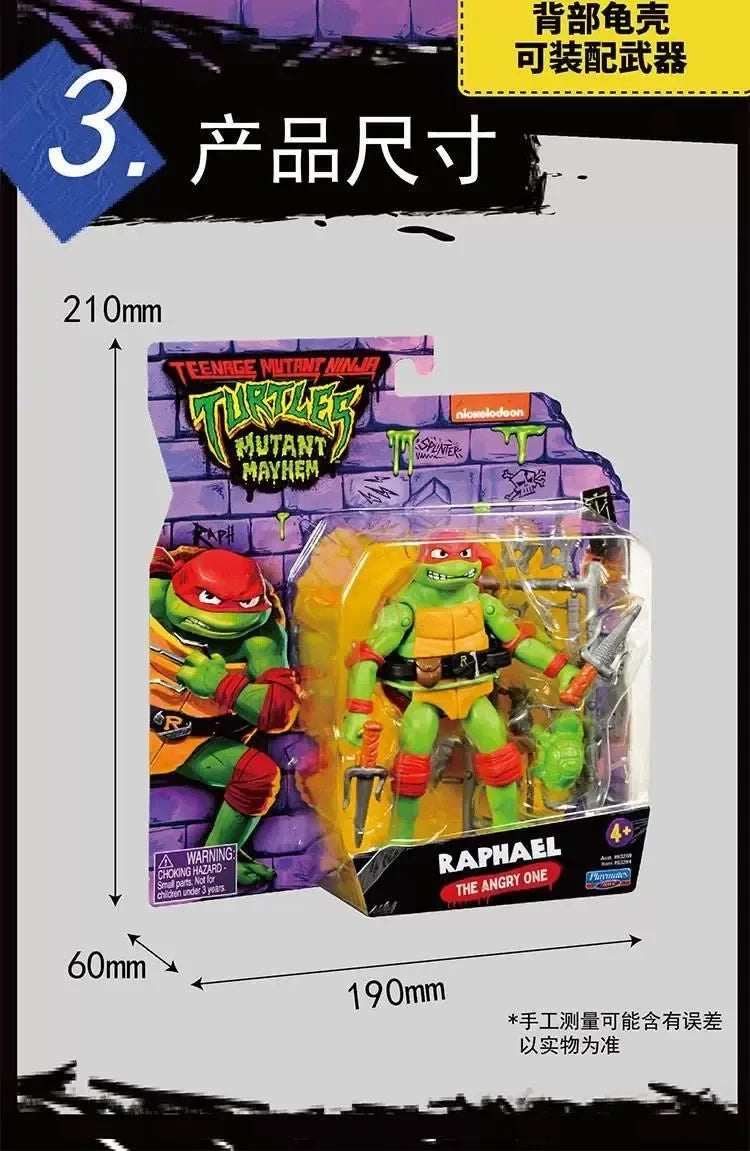 Teenage Mutant Ninja Turtles Action Figures Raphael Michelangelo Joint Movable Table Ornament Collectible Kids Birthday Gifts Beauty World Shop
