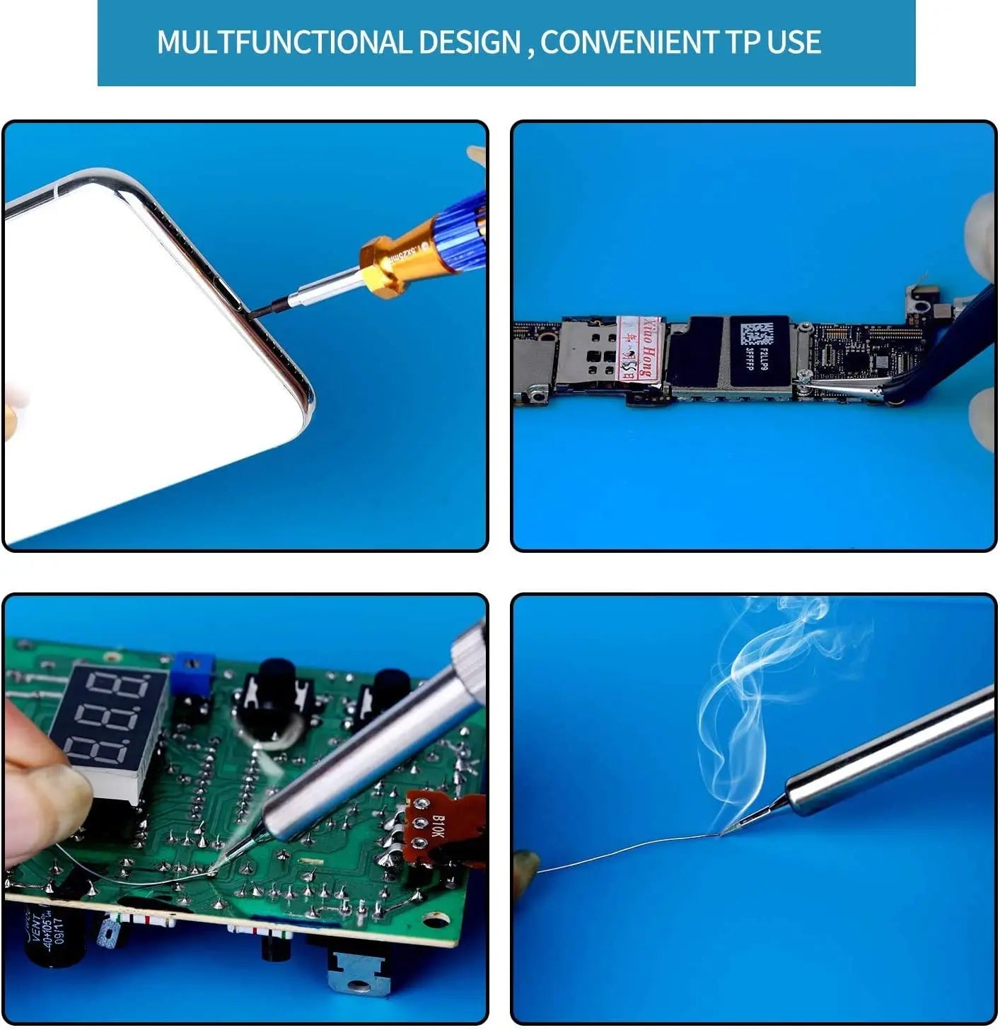 Soldering Station Mat Silicone Work Mat Heat Resistant 932°F Anti-Static Magnetic Mat for Electronic Phone Laptop Watch Repair Beauty World Shop