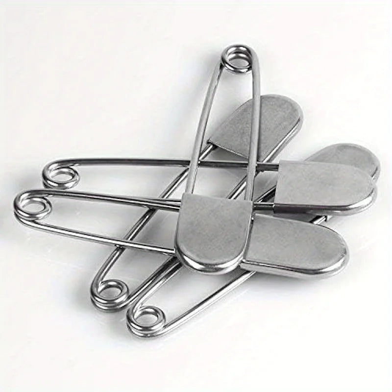 1pc Large Stainless Steel Safety Pin, Heavy Duty Oversize Pins for Laundry, Upholstery, Blankets, Quilting, Fashion Decor Beauty World Shop