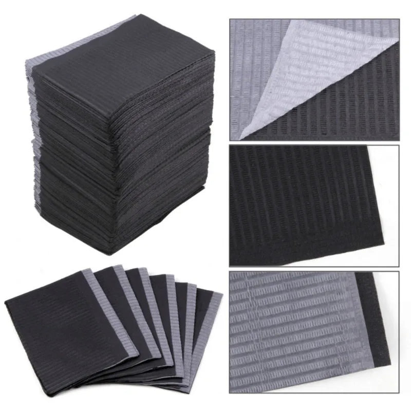 20/50/125PCS Black Tattoo Tabletop Cover Disposable Bed Sheet Fabric Waterproof Stain Resistant Cleaning Table Mat Beauty World Shop