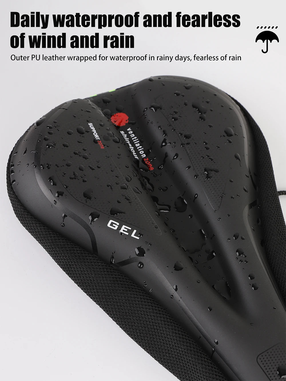 Waterproof Road Bike Saddle Cushion Comfortable MTB Bicycle Seat Cover Breathable Mountain Bike Cycling Seat Cover Beauty World Shop