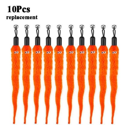 Replace Plush Cat Toy Accessories Worms Replacement Head Funny Cat Stick Pet Toys 5/10/6/11 Pcs Beauty World Shop