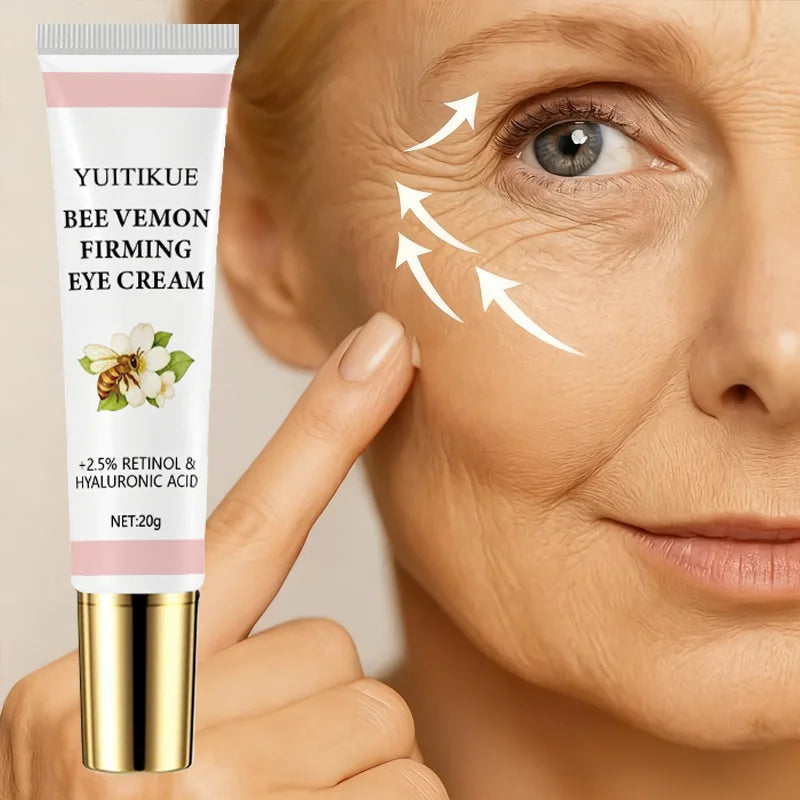 Bee Venom Firming Eye Cream 20g - with 2.5% Retinol & Hyaluronic Acid, Moisturizing & Lifting, Massage for Moist Eye Skin Beauty World Shop