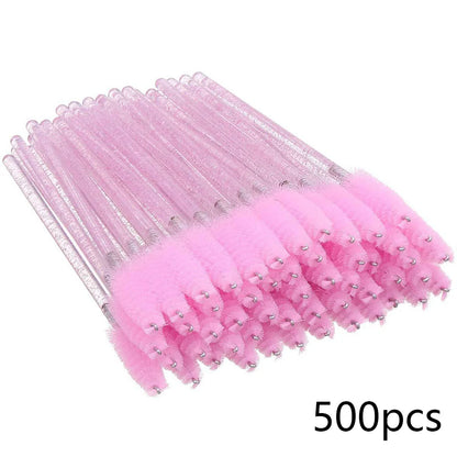500/1000PCS Eyelashes Brushes Set Wholesaler Lash Mascara Brush For Lashes Extension Eyebrow Wands Applicator Makeup Tools Beauty World Shop