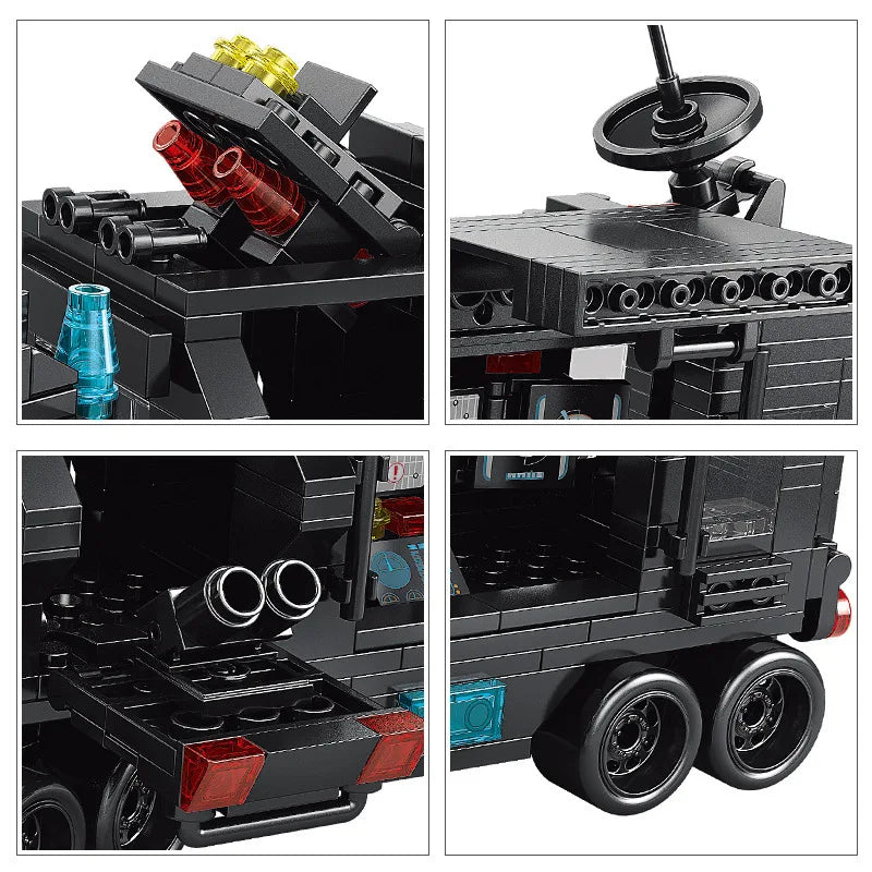 Compatible with Lego 585Pcs City Police Station SWAT Truck Car Building Blocks DIY Toys for Boys Kids Gifts Beauty World Shop