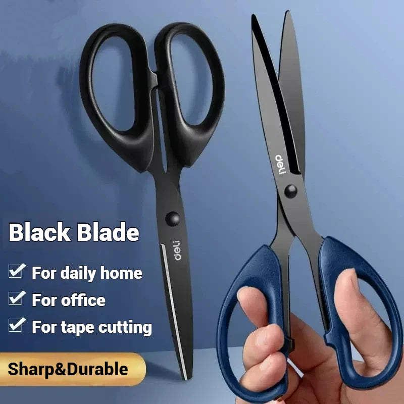 1/2Pcs 210/175mm Black Stainless Steel Scissors Business Office Stationery Home Tailor Shears Kitchen Knife Cutter Cutting Beauty World Shop