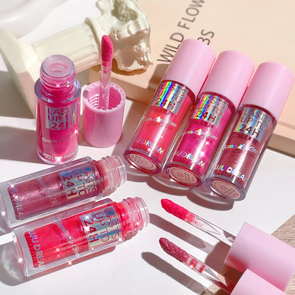Sparkling Gloss Lip Balm – Water-Gloss Mirror Finish, Moisturizing, Hydrating, Non-Sticky, Cup-Proof, Plump Lips Beauty World Shop