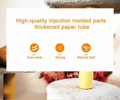Cat Scratching Post for Cat Tree Tower DIY Cat Climbing Frame Replacement Post Sisal Rope Entangle Kitten Toy Scratch Furniture Beauty World Shop