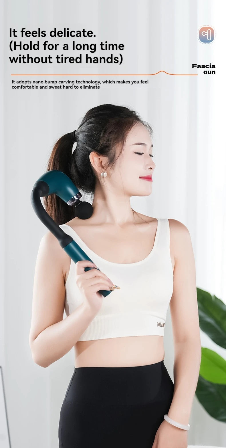 2025 New Smart Fascia Gun Electric Massager Massage Hammer Electric Fascia Gun Home Handheld Hammer Back Artifact Christmas Gift Beauty World Shop