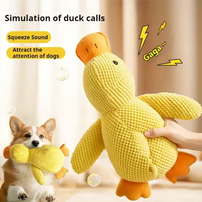 Cute dog Toy Stomping Duck Bite Resistant Grinding Teeth Cleaning Large Dog Interactive Entertainment Puppy Boredom Plush Toy Beauty World Shop
