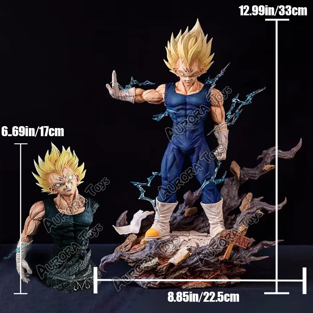 12.6in/32cm Anime Dragon Ball Z Figure Majin Vegeta Figurine PVC Action Figures Collection Model Toys Gifts Beauty World Shop