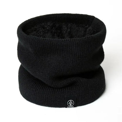 Winter Knitted Scarf Warm Cashmere Like Unisex Neck Warmer for Women Men Solid Color Snood Ring Scarf Fashion Thick Scarf Beauty Fashion