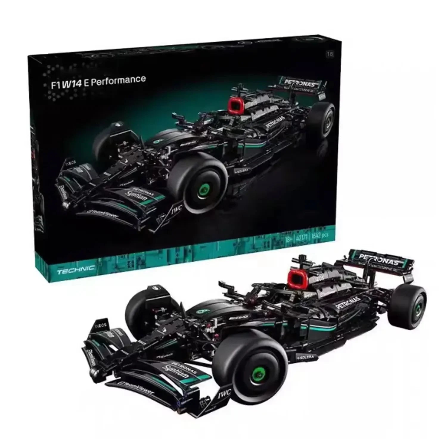 Technical F1 W14 E 42171 Race Car Performance 1642PCS  Building Blocks Sport Car Model Kits Vehicle Toy Gift Beauty World Shop