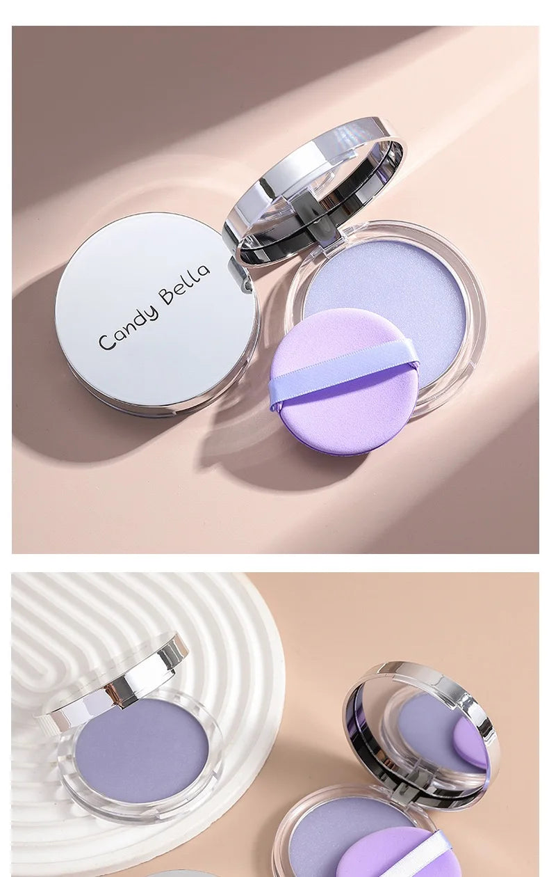 1PC Candy Bella Violet Cream To Powder Skin-friendly Skin Natural Face Long Lasting Oil-controlling Contouring Powder Cosmetics Beauty World Shop