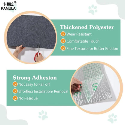 Trimmable Cat Scratch Mat Self-Adhesive Cats Scratch Carpet Anti Cat Scratcher Furniture Couch Corner Indoor Sofa Wall Protector Beauty World Shop