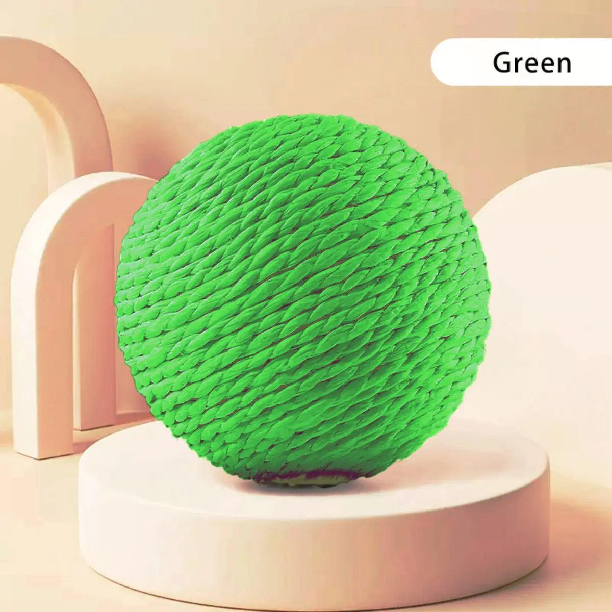 10CM Interactive Sisal Cat Scratching Ball Toy For Kitten Teeth Cleaning Anti Bite Cat Ball Sounding Toy Pet Supplies Beauty World Shop