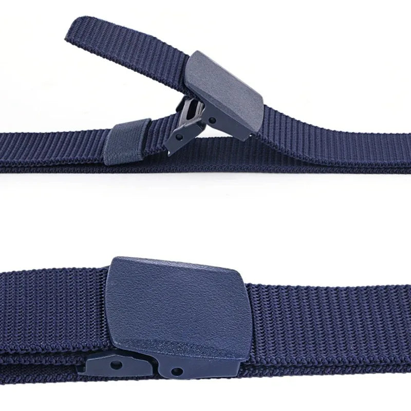 New Men's Automatic Buckle Belt Outdoor Hunting Hiking Daily Work Sports Tactical Waist Belt Hunting Clothing Accessory Beauty Fashion