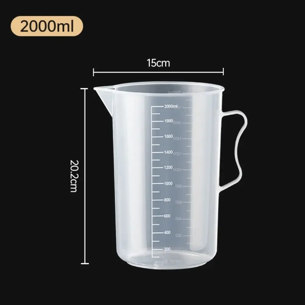 100-5000ml Thickened Plastic Measuring Cup with Scale Food Grade Measuring Cup Experimental Measuring Cup Beaker Plastic Cup Beauty World Shop