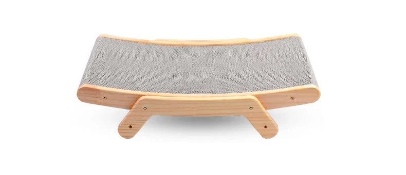 Cat Scratcher Board Wooden Frame Medium Cat Scratching Bed 3 In 1 Scratching Post Anti-Scratch Toys Claw Couch Scraper For Cats