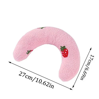 1PC Little Pillow for Cats, Ultra Soft Fluffy Pet Calming Toy Half Donut Cuddler for Joint Relief Sleeping Improve Beauty World Shop