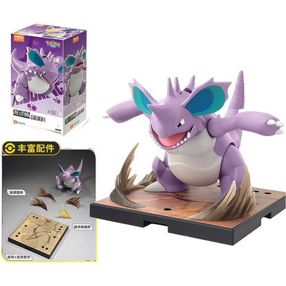 Blokees Pokemon Adventure Prologue Snorlax Cinderace Scyther Lucario Monster Action Figure Model Assembling Toys Birthday Gifts Beauty World Shop
