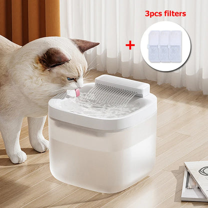 Pet Water Fountain With 3pcs Filter chips Auto circulation 3L large capacity Ideal for cats & dogs Replacement Filter for sale