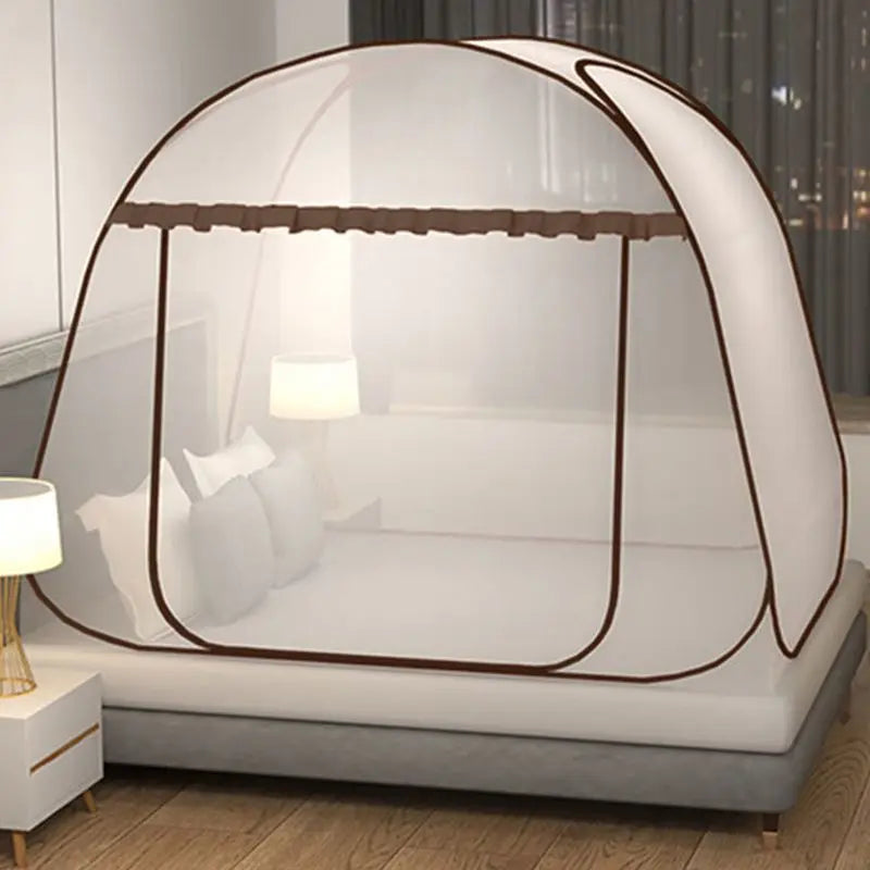 Simple Yurt Mosquito Net Portable Camping Tent Single Double Bed Canopy For Adult Foldable Bunk Mesh Net Breathable Mosquito Net Beauty World Shop