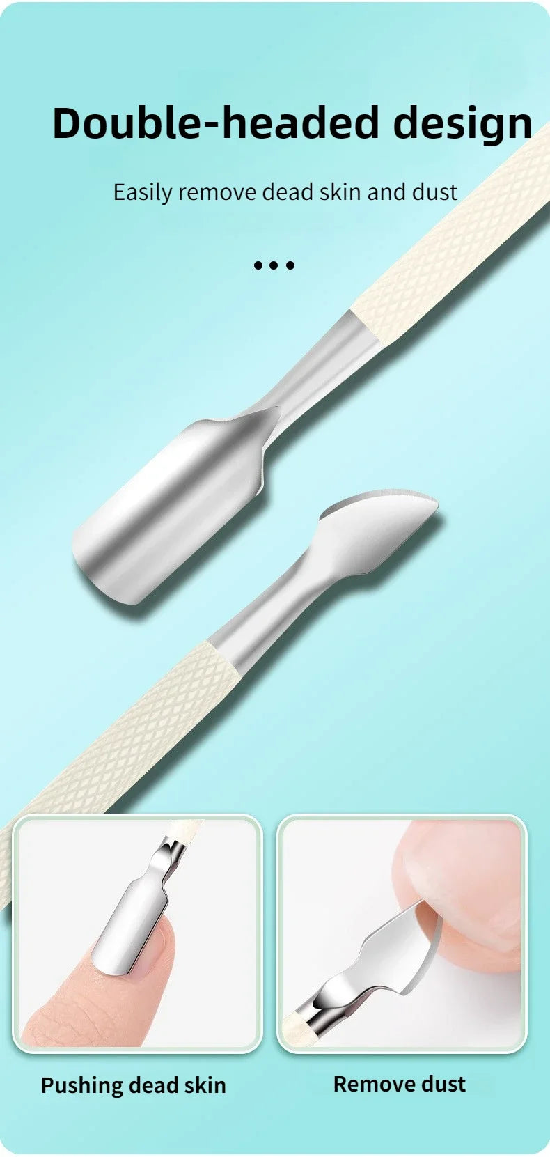 ‌Cuticle Scissors Stainless Steel Sharp Blade Durable Rust Free Nail Care Tool‌ Beauty Fashion