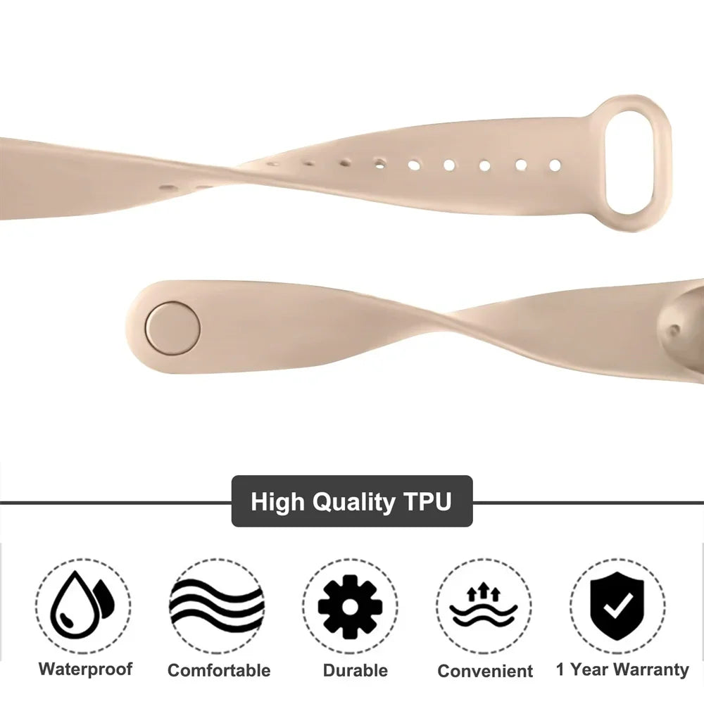 official Silicone Strap For Xiaomi Mi Band 4 5 6 7 Bracelet Sport Watch Wristband Miband4 miband7 Correa Mi band 3 4 5 6 7 Band Beauty Fashion