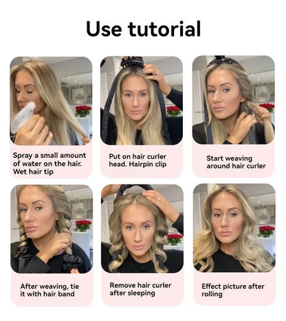 DIY Heatless Curling Stick Headband Set With Hairpin Lazy Curler Foam Sponge Curling Stick No Heat Hair Curler 21,163 Reviews 4 Beauty Fashion
